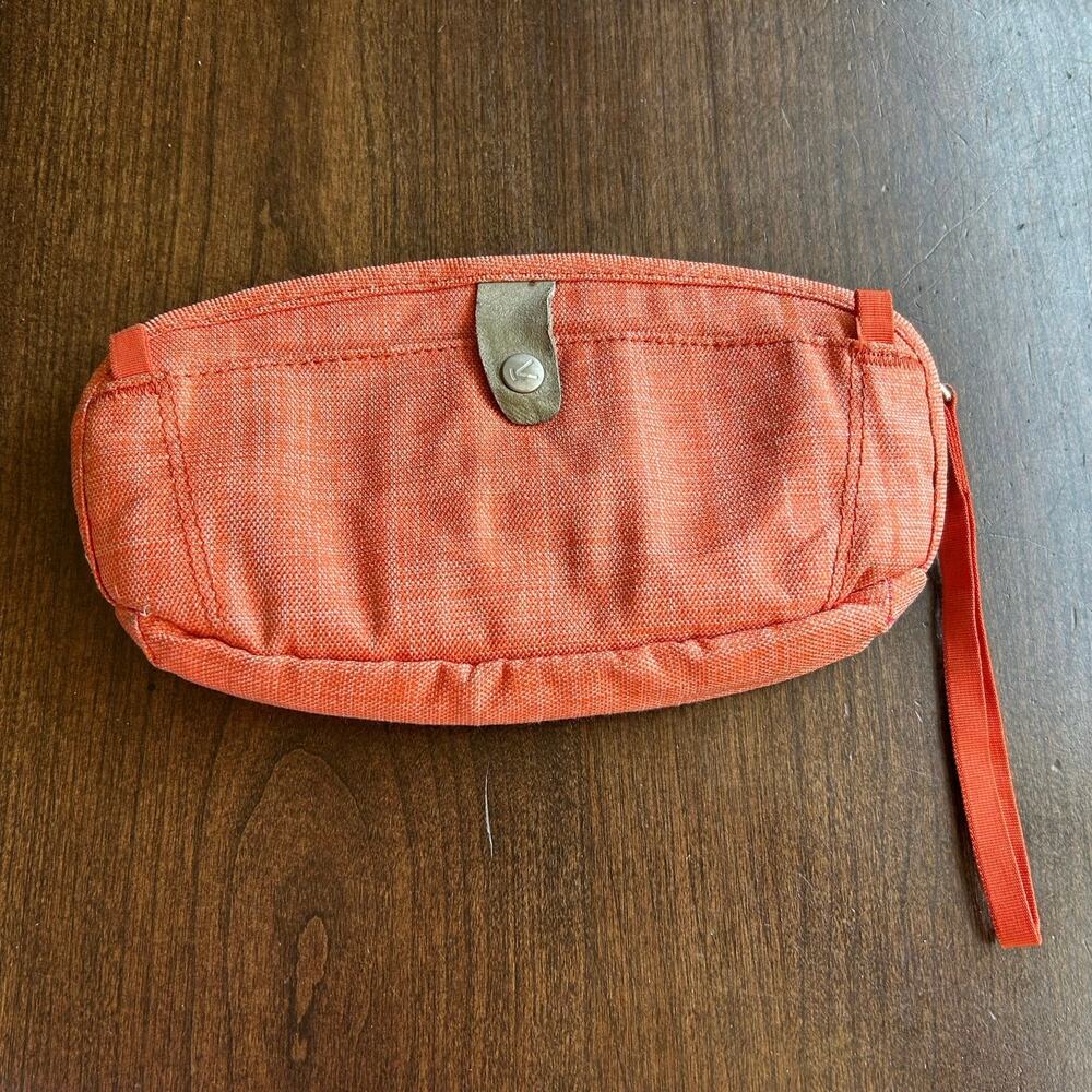KeenHazel Cross Hatch Wristlet Wallet - Women's coral color